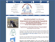 Tablet Screenshot of dogsbehavingbadly.ie